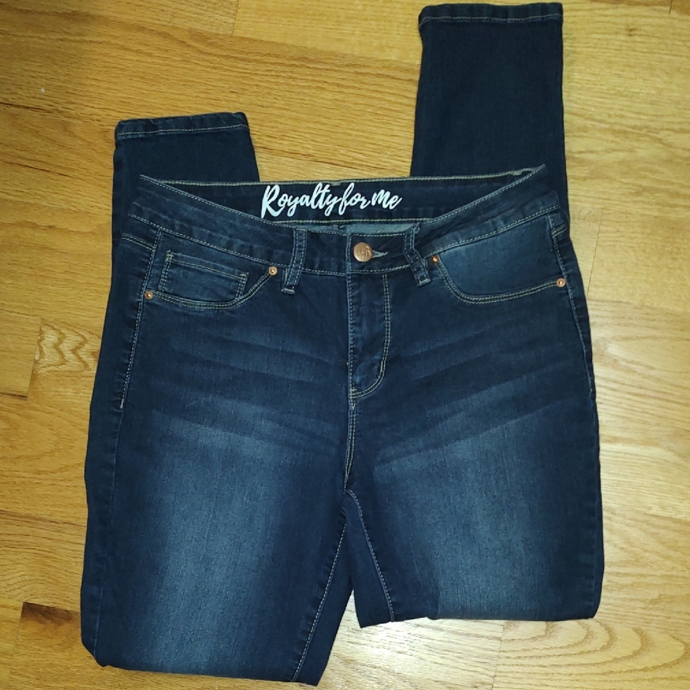 Royalty For Me Women's Deep Indigo Skinny Jeans